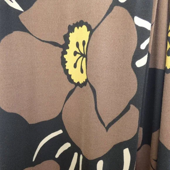 BCBG MaxAzria Tropical Print V Neck Sheath Dress, Size S - Picture 10 of 10